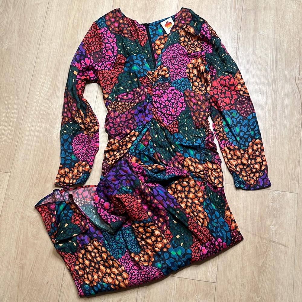 FARM Rio Multicolor Floral Midi Dress - Picture 4 of 9